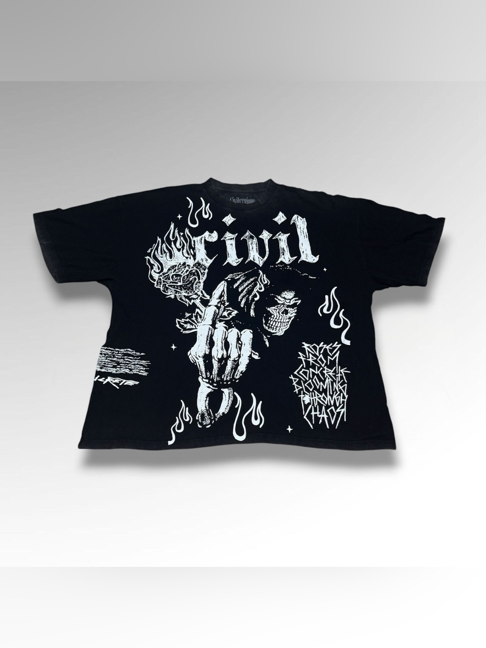 Civil Regime Feeling Grim Reaper of Roses Tee